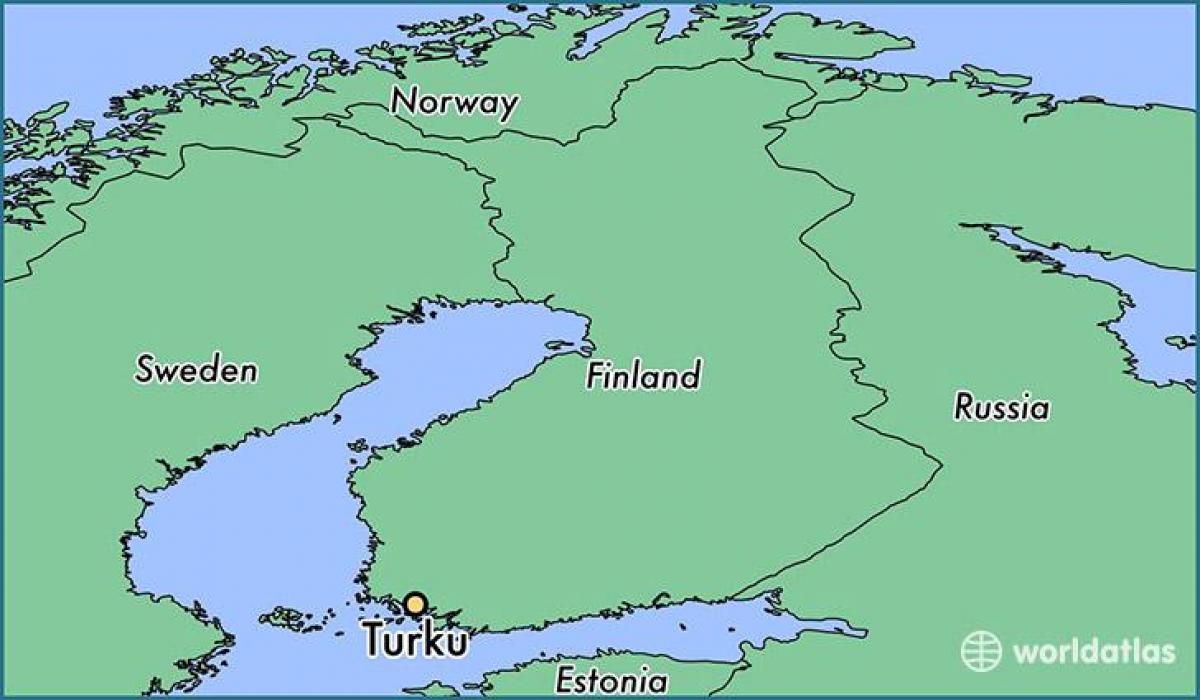 Bản đồ của phần Lan turku