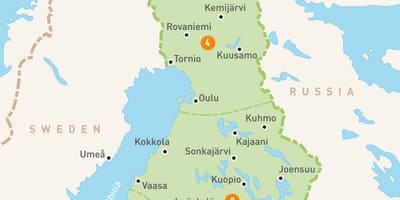 Bản đồ của phần Lan hồ