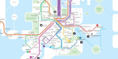 Bản đồ của phần Lan metro