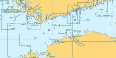 Bản đồ của vịnh của phần Lan
